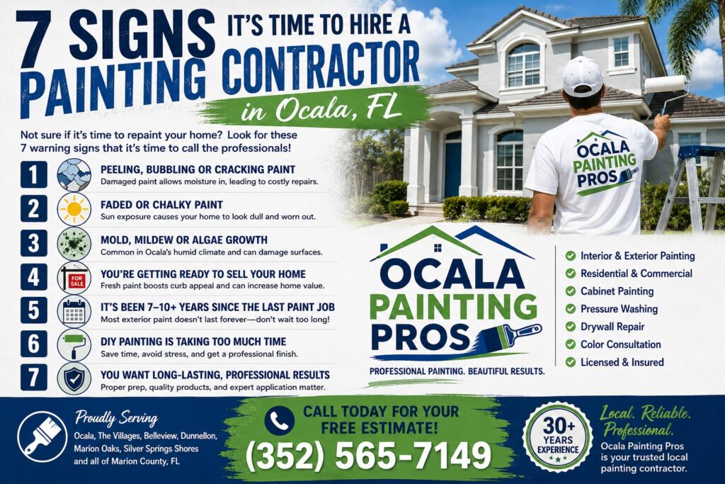 Ocala Painting Pros - professional Ocala Painting Contractor serving Ocala, FL and Marion County.