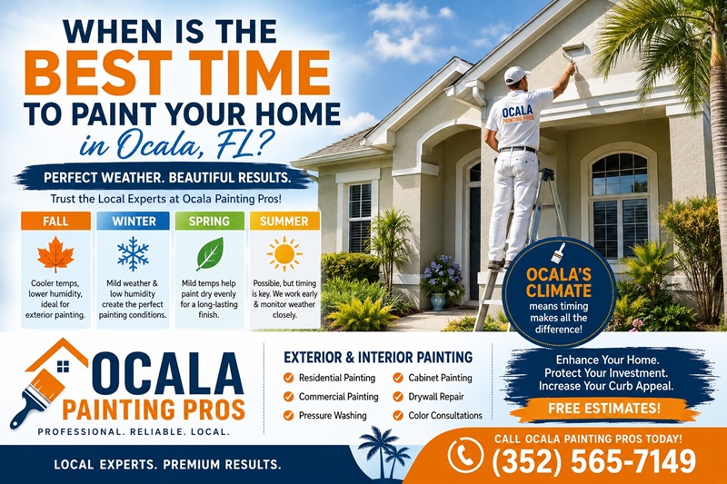 Best Time to Paint Your Home in Ocala, FL